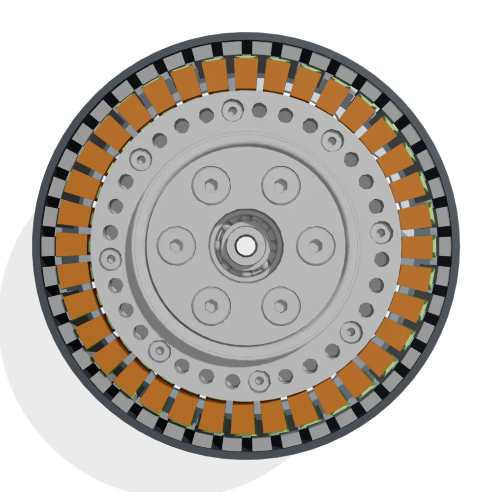 Saturn axial actuator, assembled