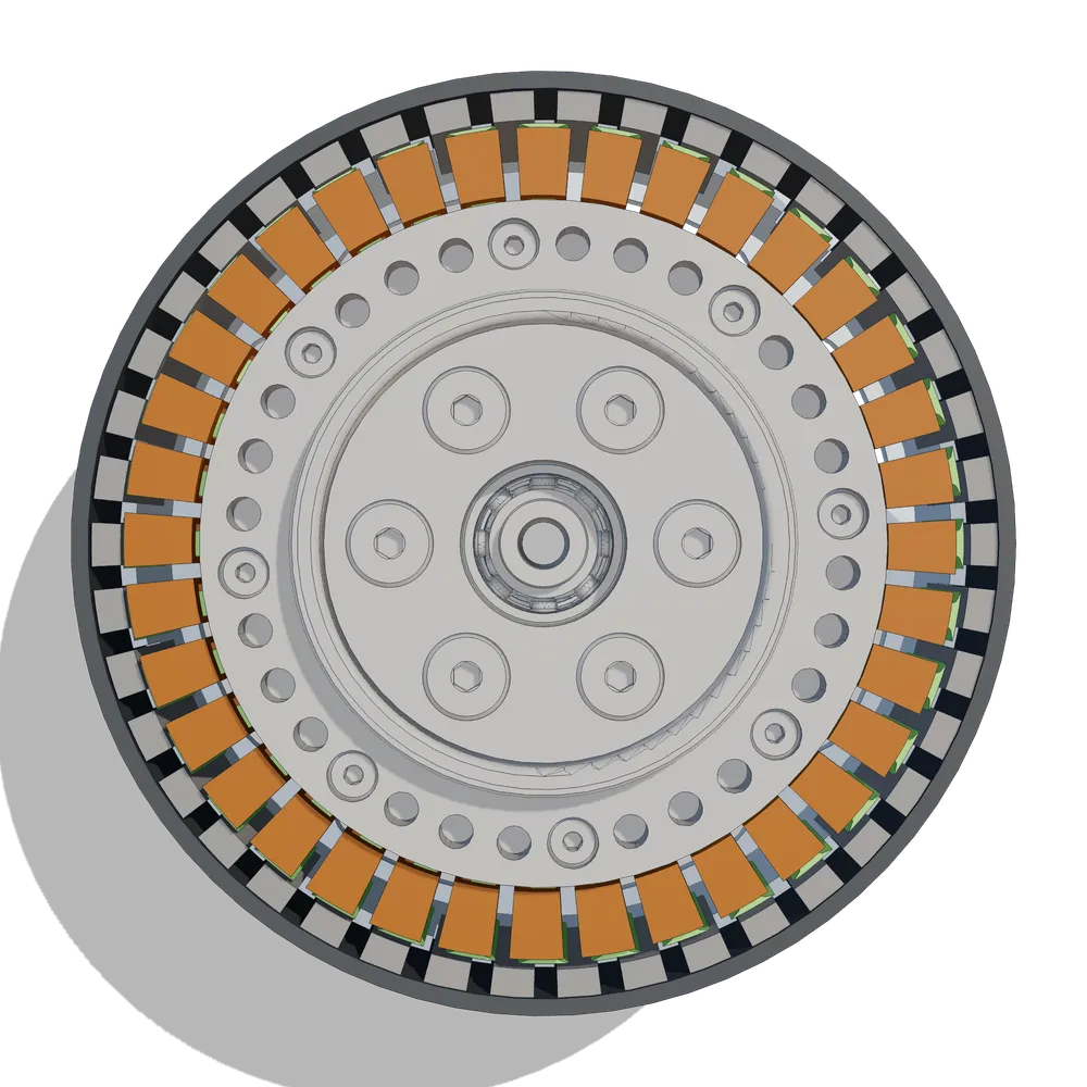 Saturn axial actuator, assembled